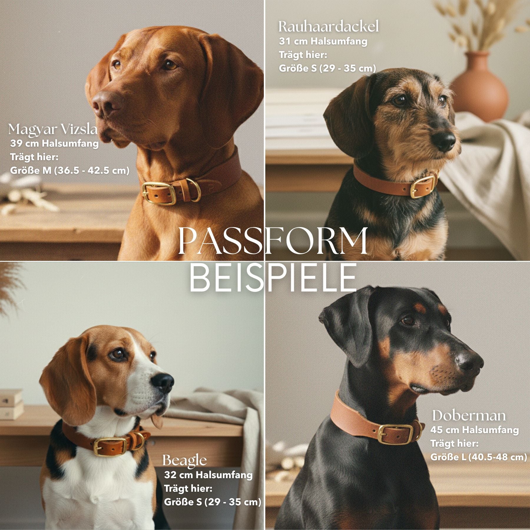 Personalizable collar with name | cognac