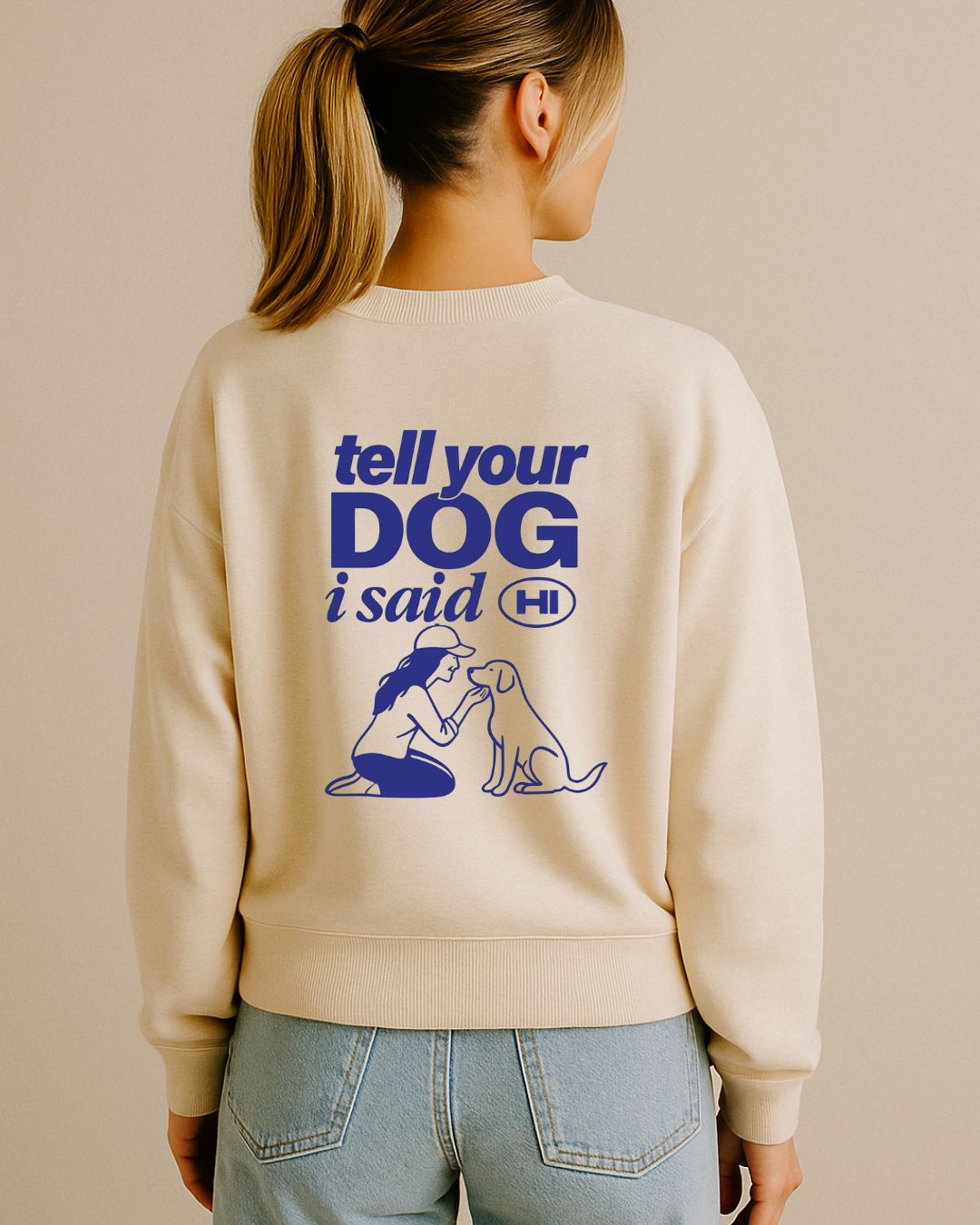 Premium Organic Sweatshirt 'dogs & wine'