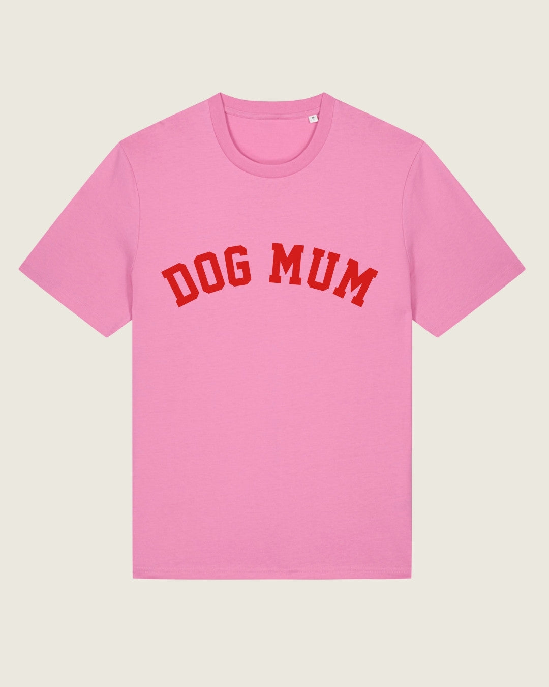 Organic Shirt 'DOG MUM' | Bubble Pink