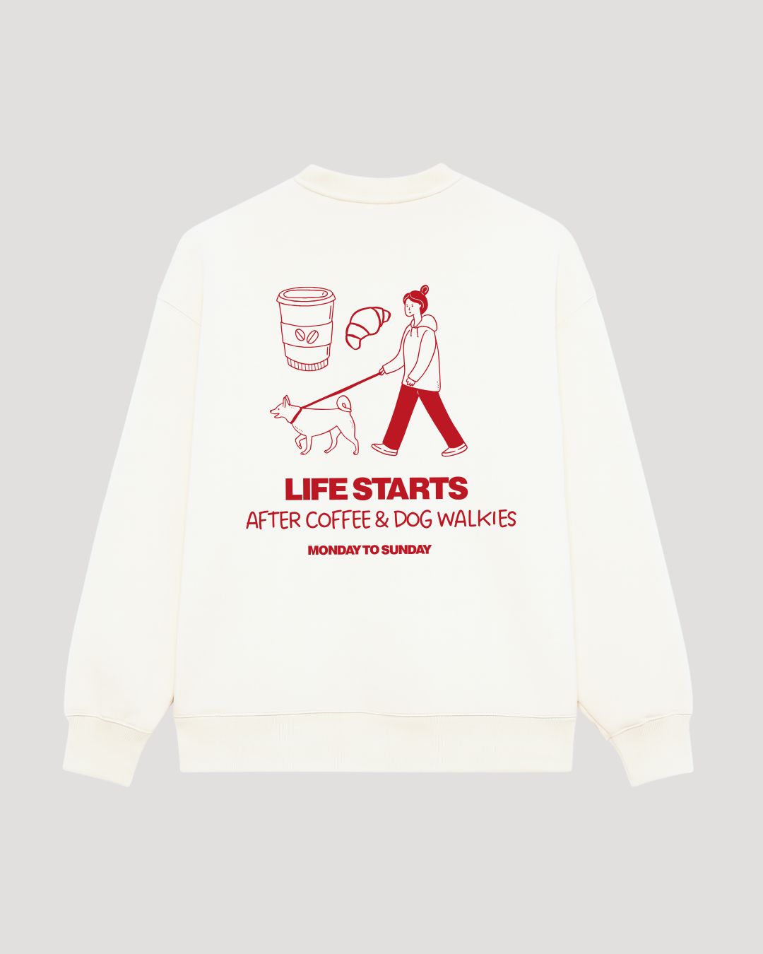 Premium Organic Sweatshirt 'dogs & wine'