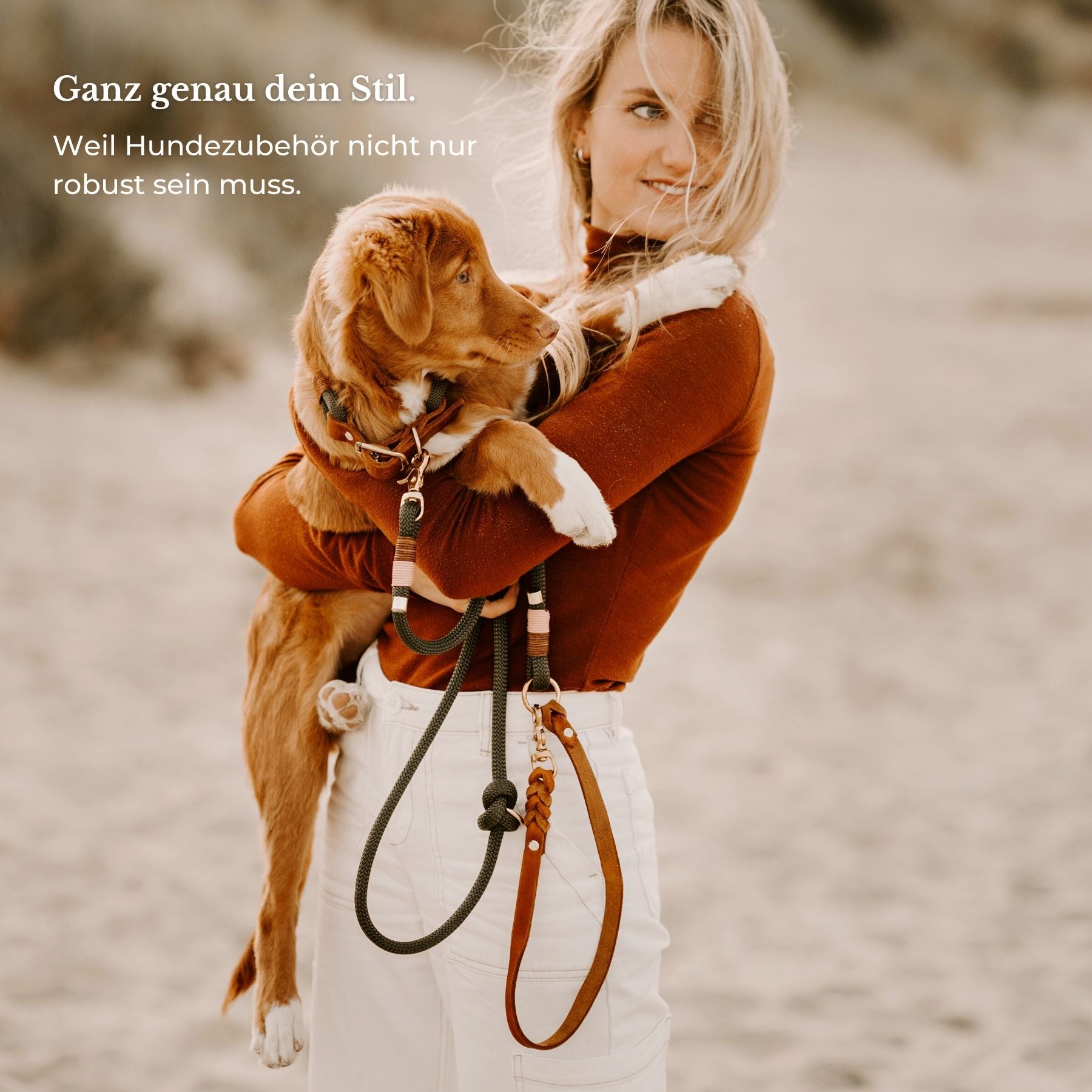 Set | Collar & leash 'Amira'