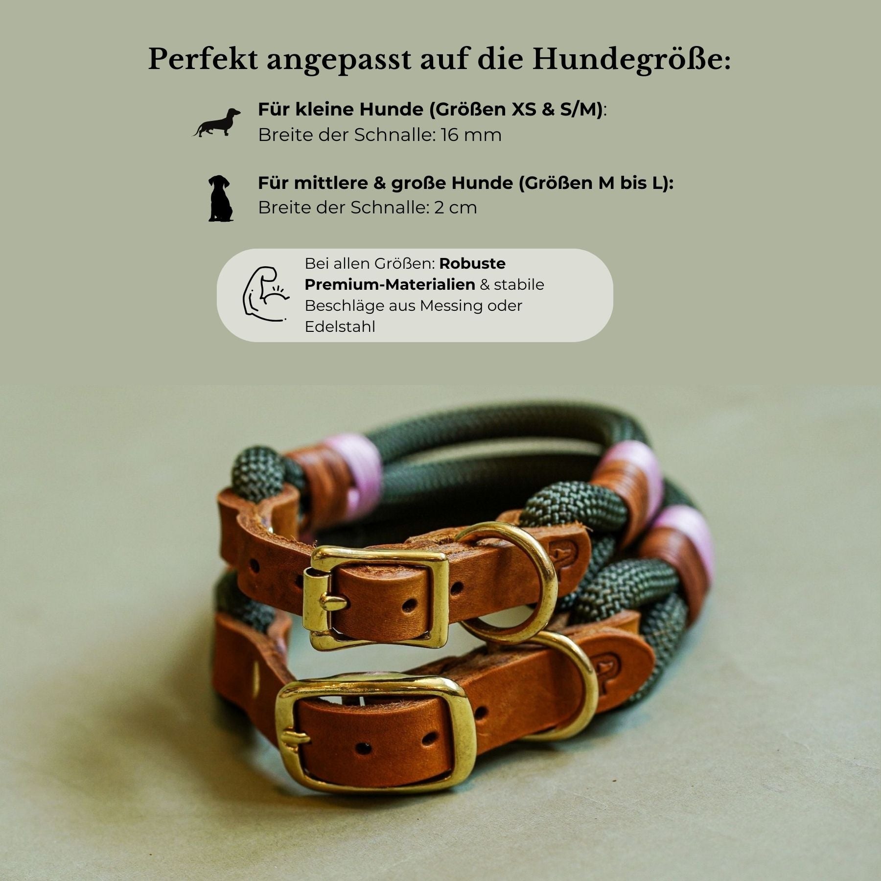 Set | Collar & leash 'Amira'