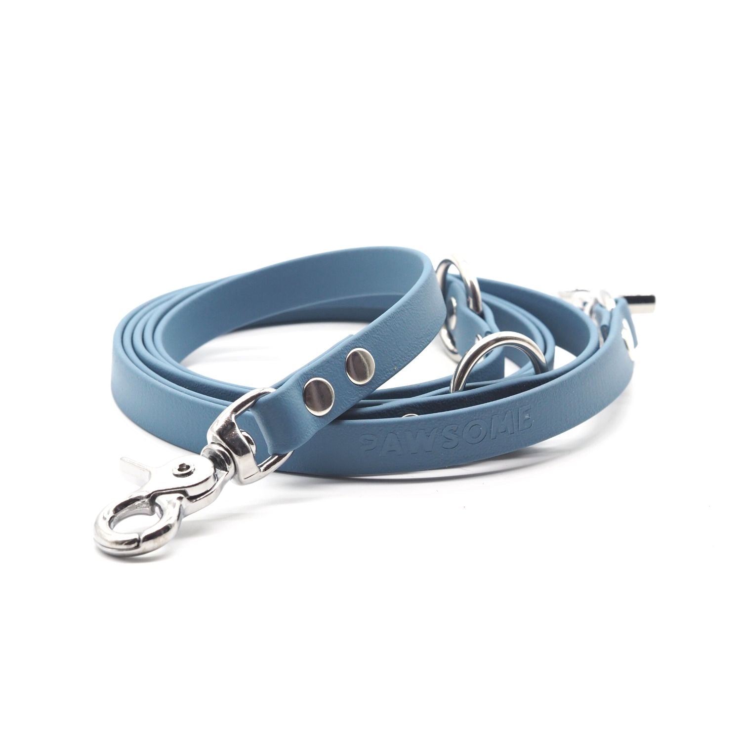 Dog leash made of Biothane® 'Dusty Blue'