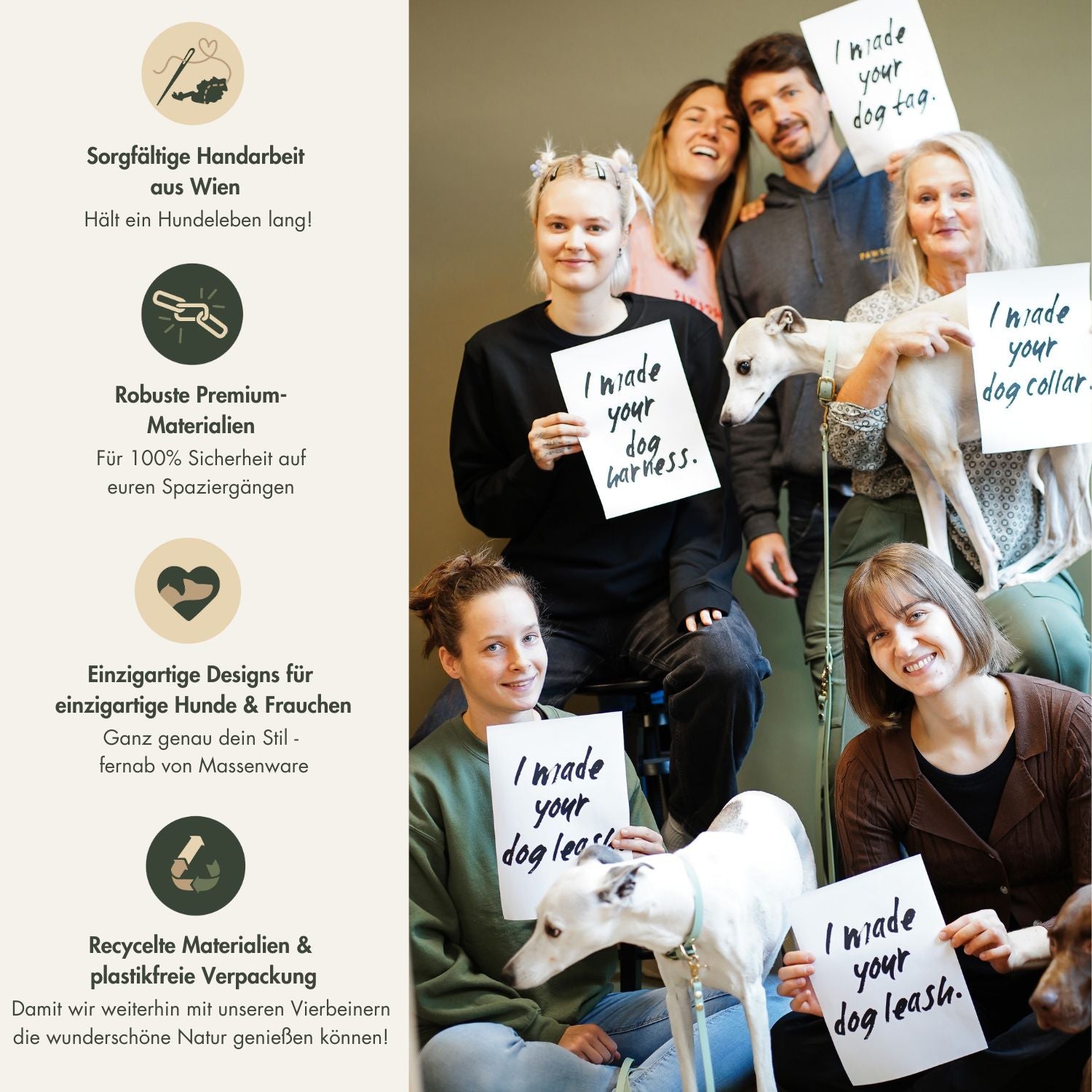 Biothane® collar 'Khaki'