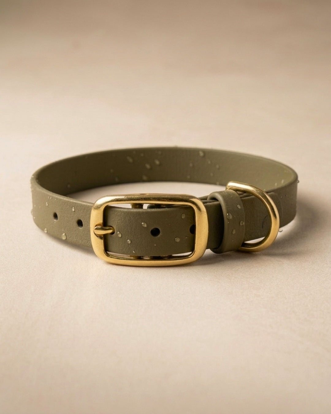 Biothane® collar 'Khaki'
