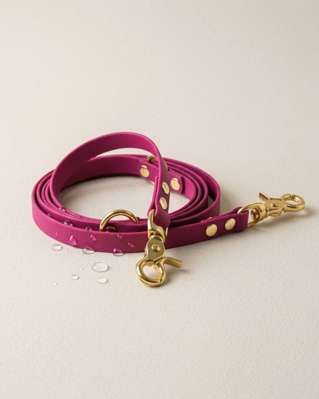 Dog leash made of Biothane® 'Magenta'