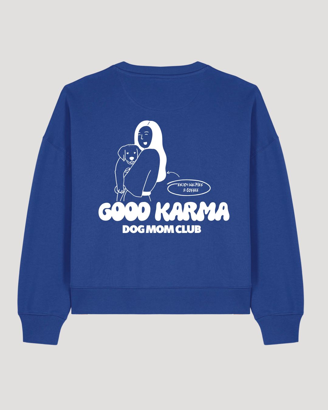 Organic sweatshirt 'dog mum' | Forest Green