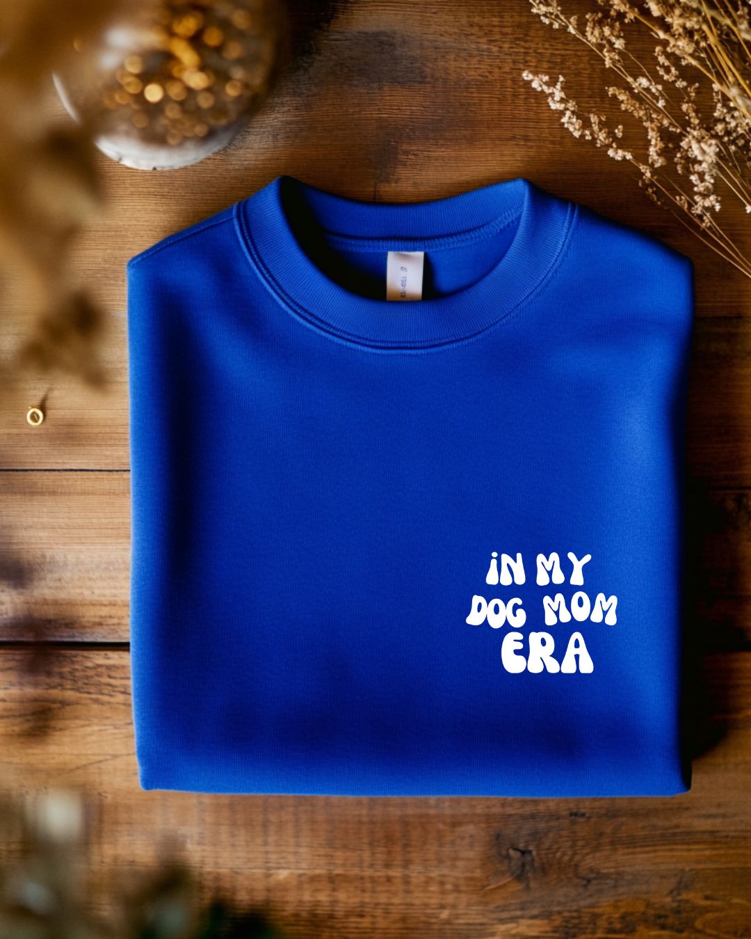 Organic sweatshirt 'dog mum' | Forest Green