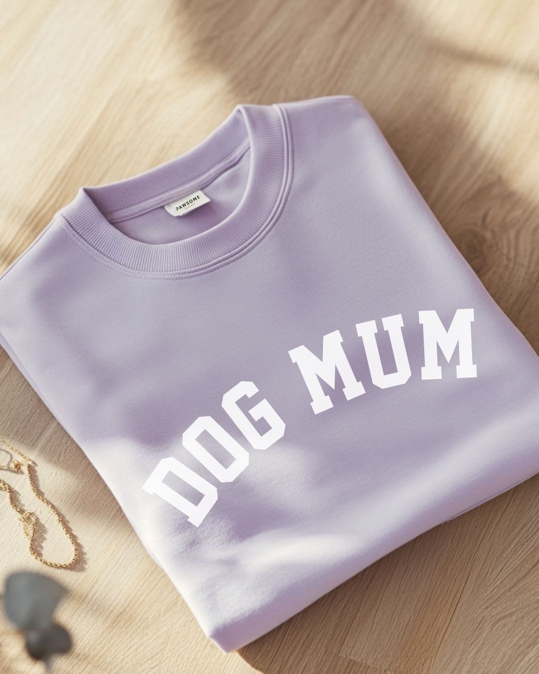 Organic sweatshirt 'dog mum' | Forest Green