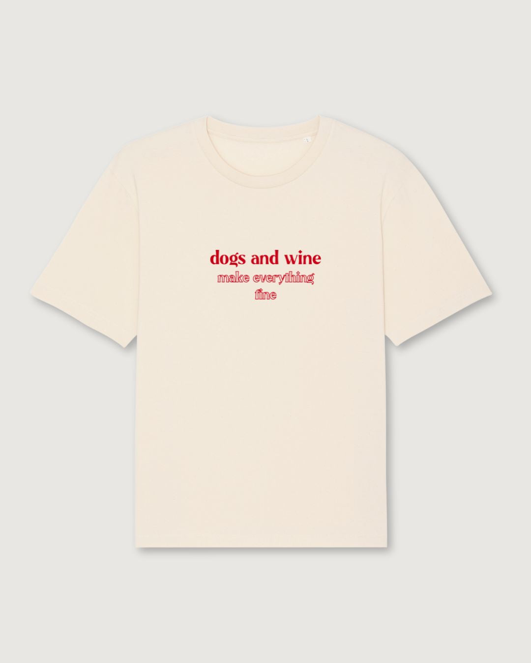 Organic Shirt 'dogs & wine' | Natural Raw