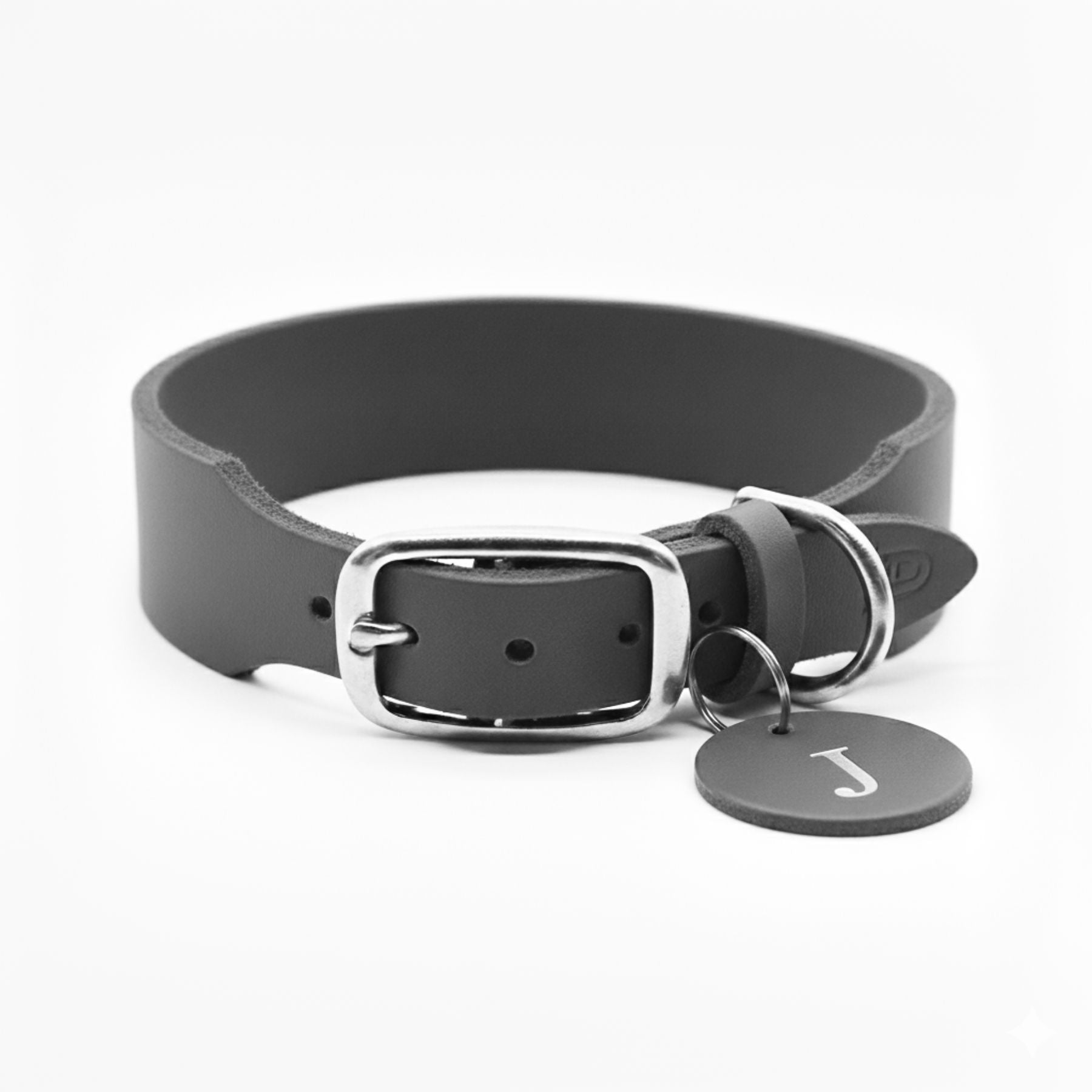 Personalizable collar with name | Stone gray