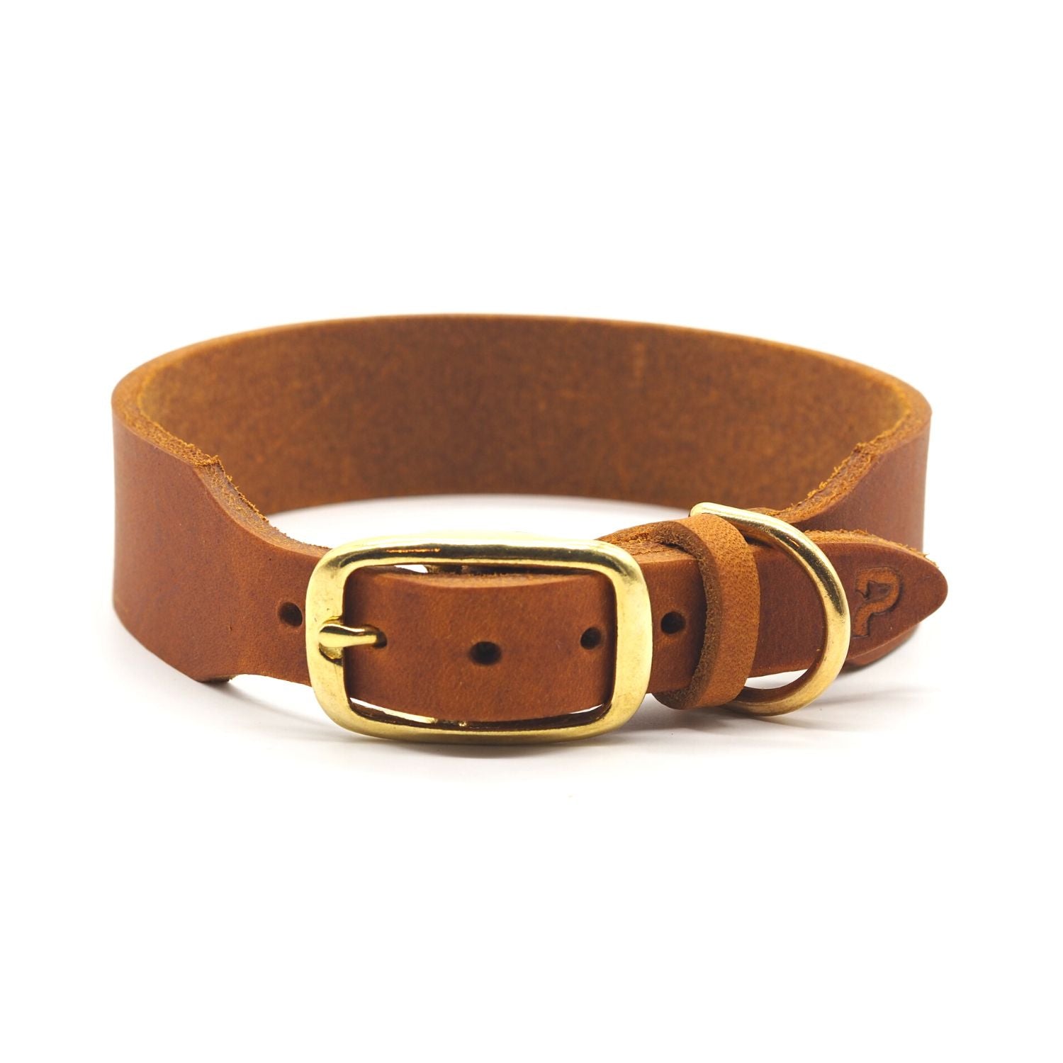 Personalizable collar with name | cognac