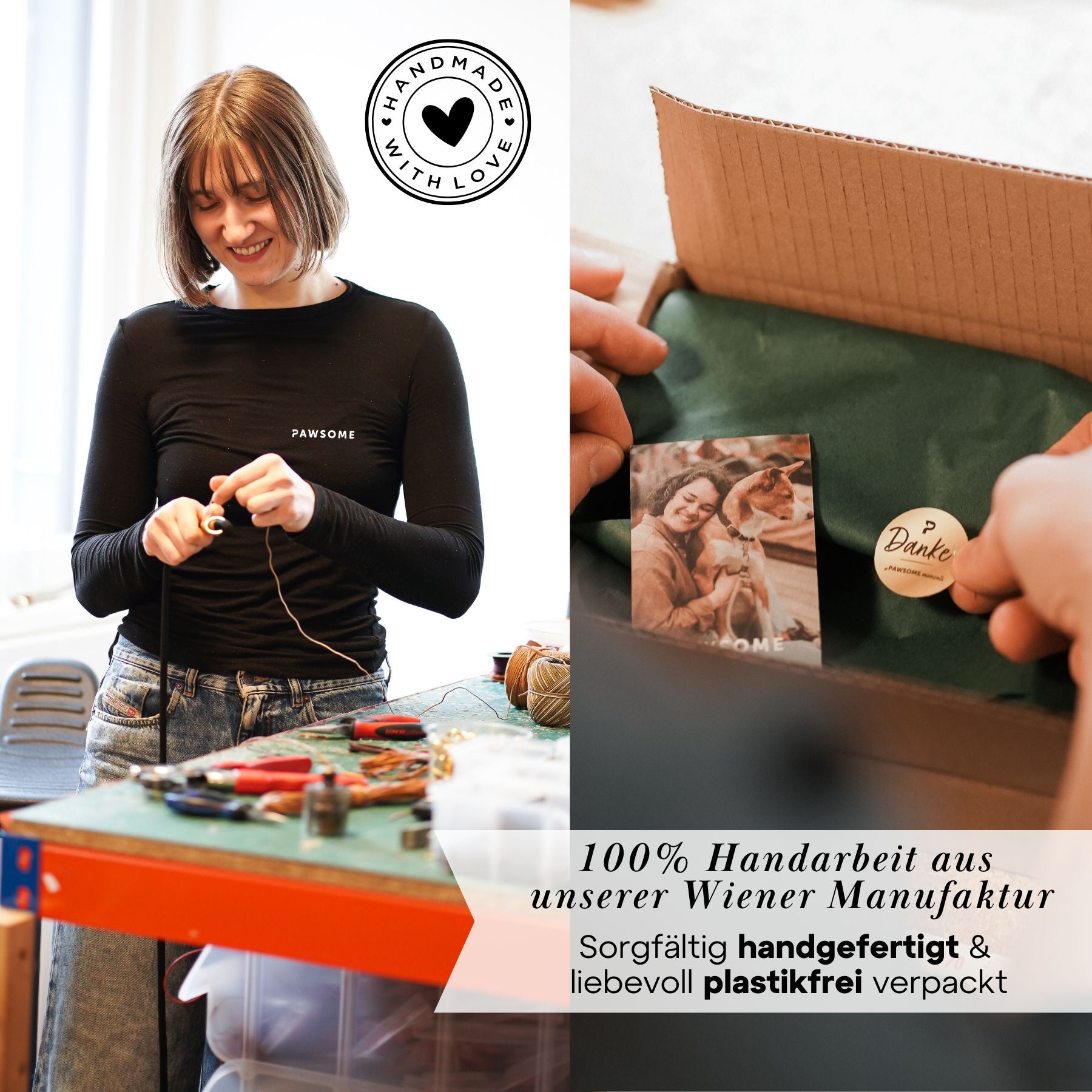 Personalisierbares Halsband mit Name | Cognac