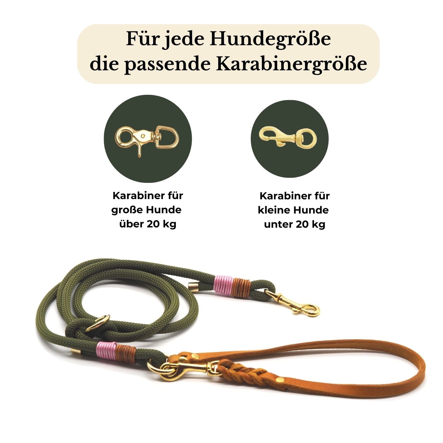 B:Ware | Tauleine 'Amira' mit Lederhandschlaufe