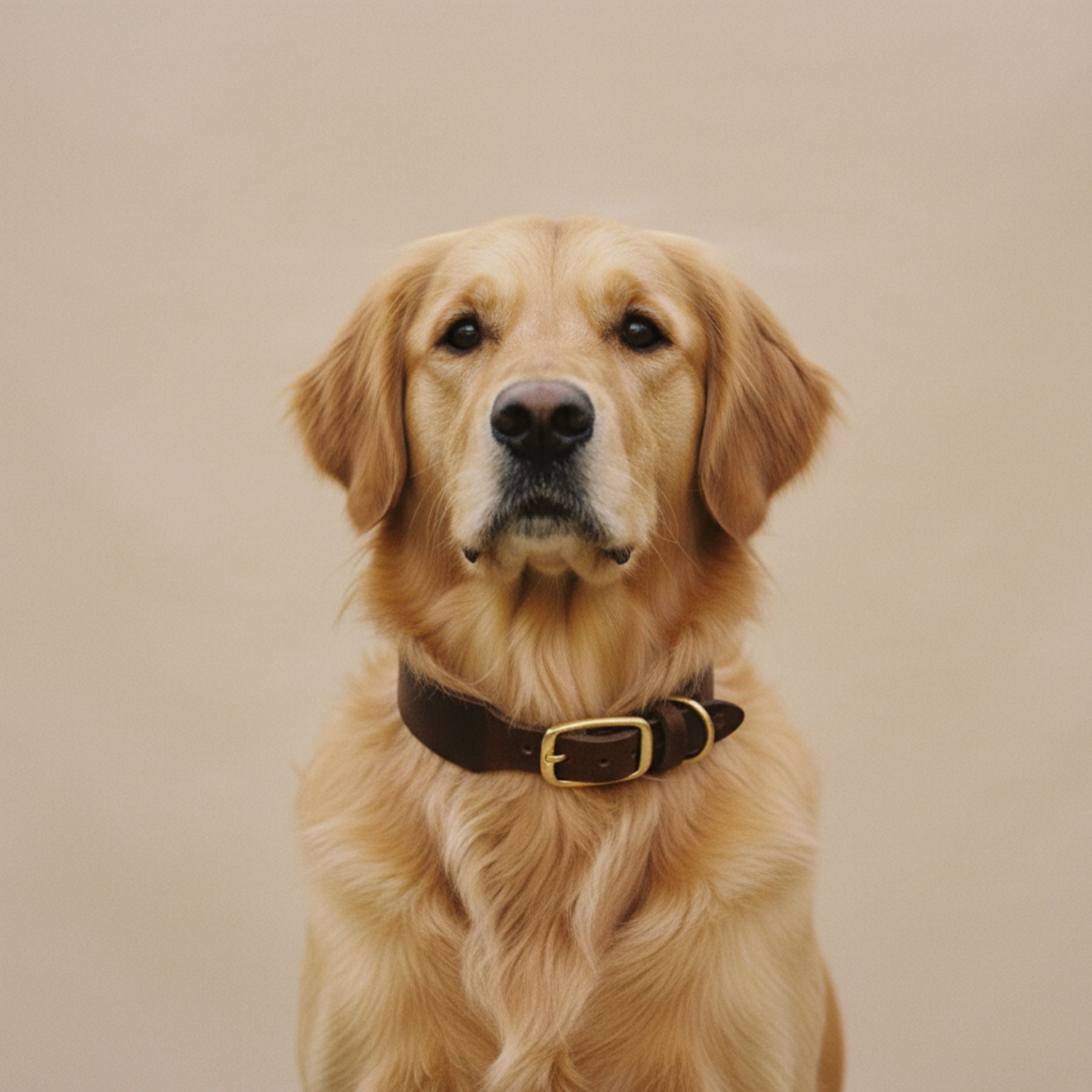 Personalizable collar with name | chestnut