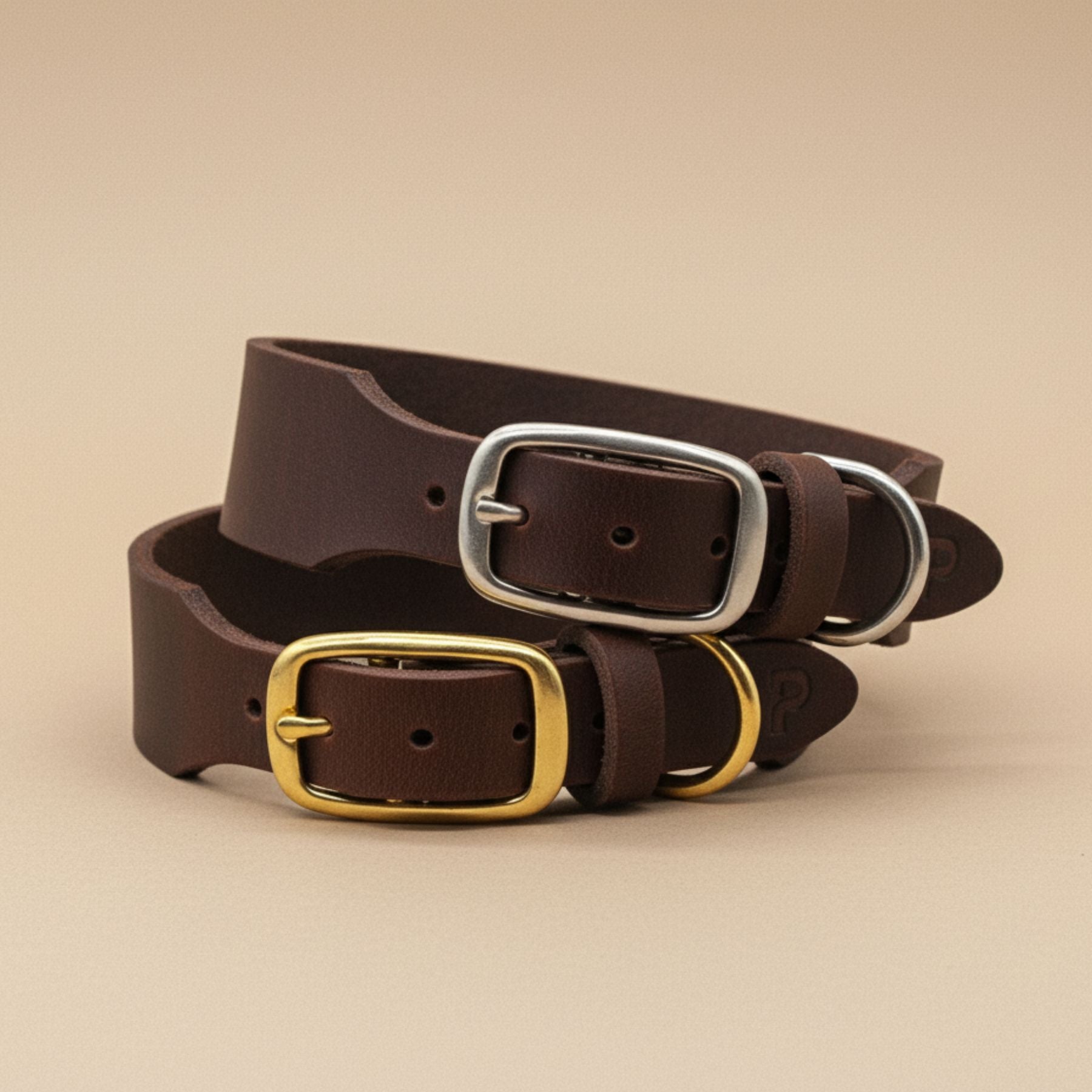 Personalizable collar with name | chestnut