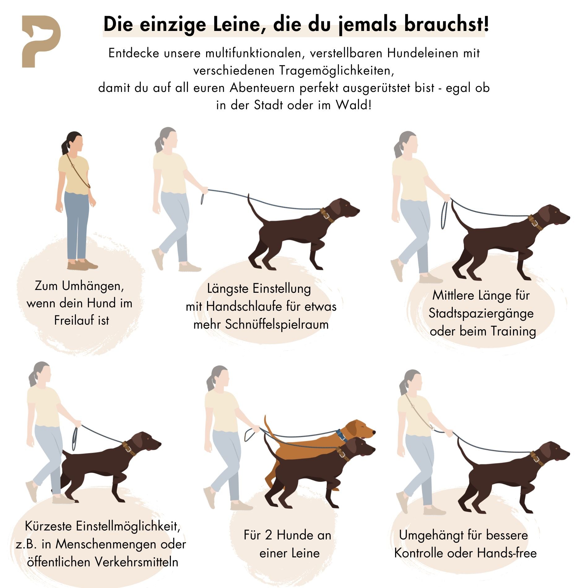 B:Ware | Tauleine 'Amira' mit Lederhandschlaufe