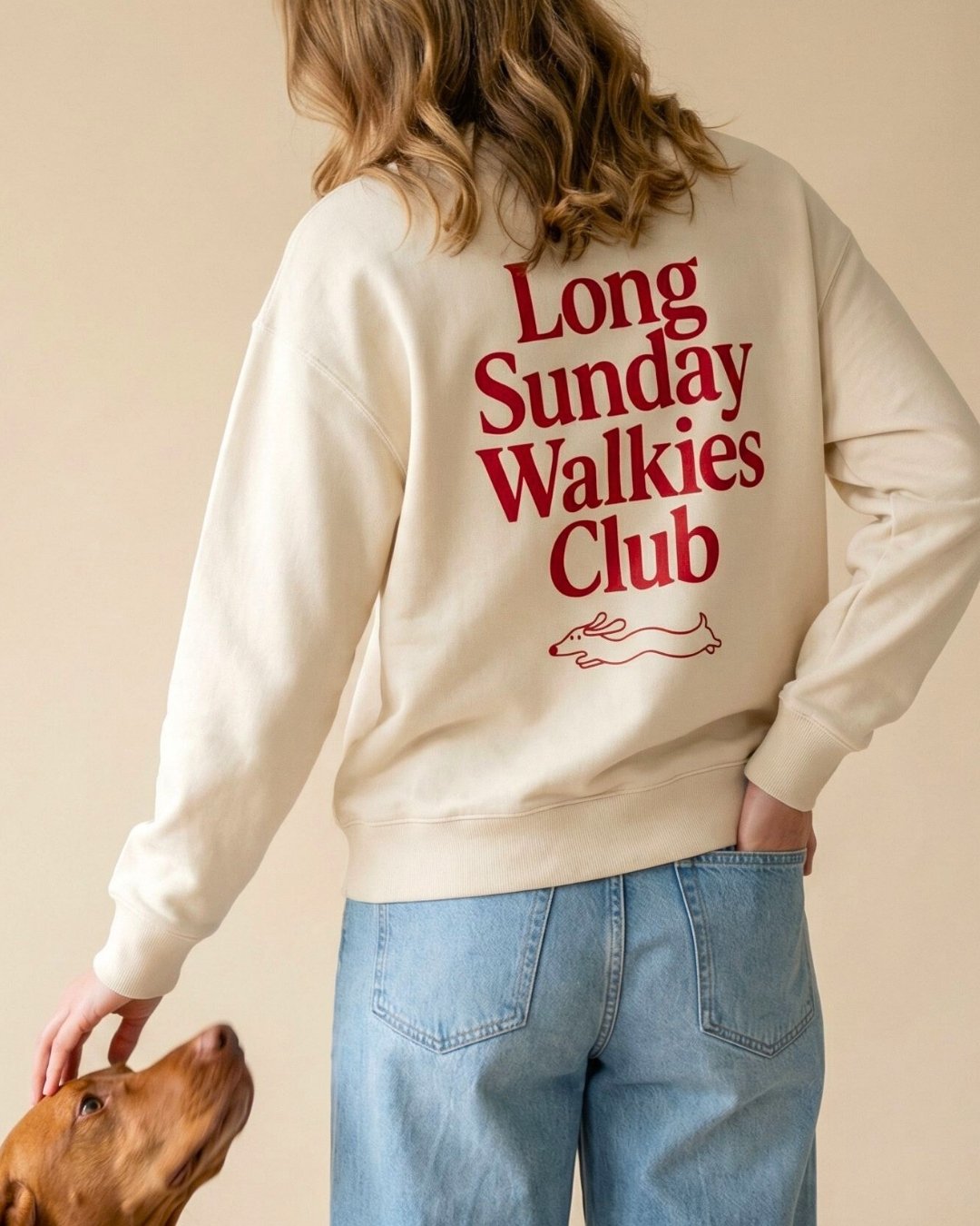 Limited | Organic Sweatshirt 'long sunday walkies club'