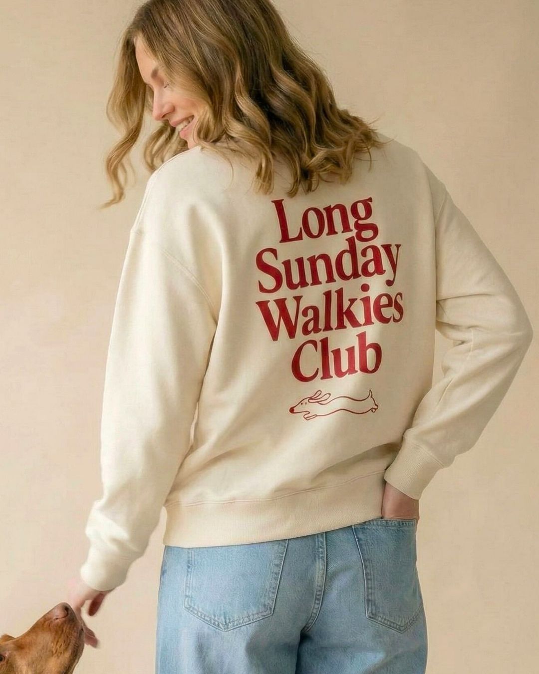 Limited | Organic Sweatshirt 'long sunday walkies club'