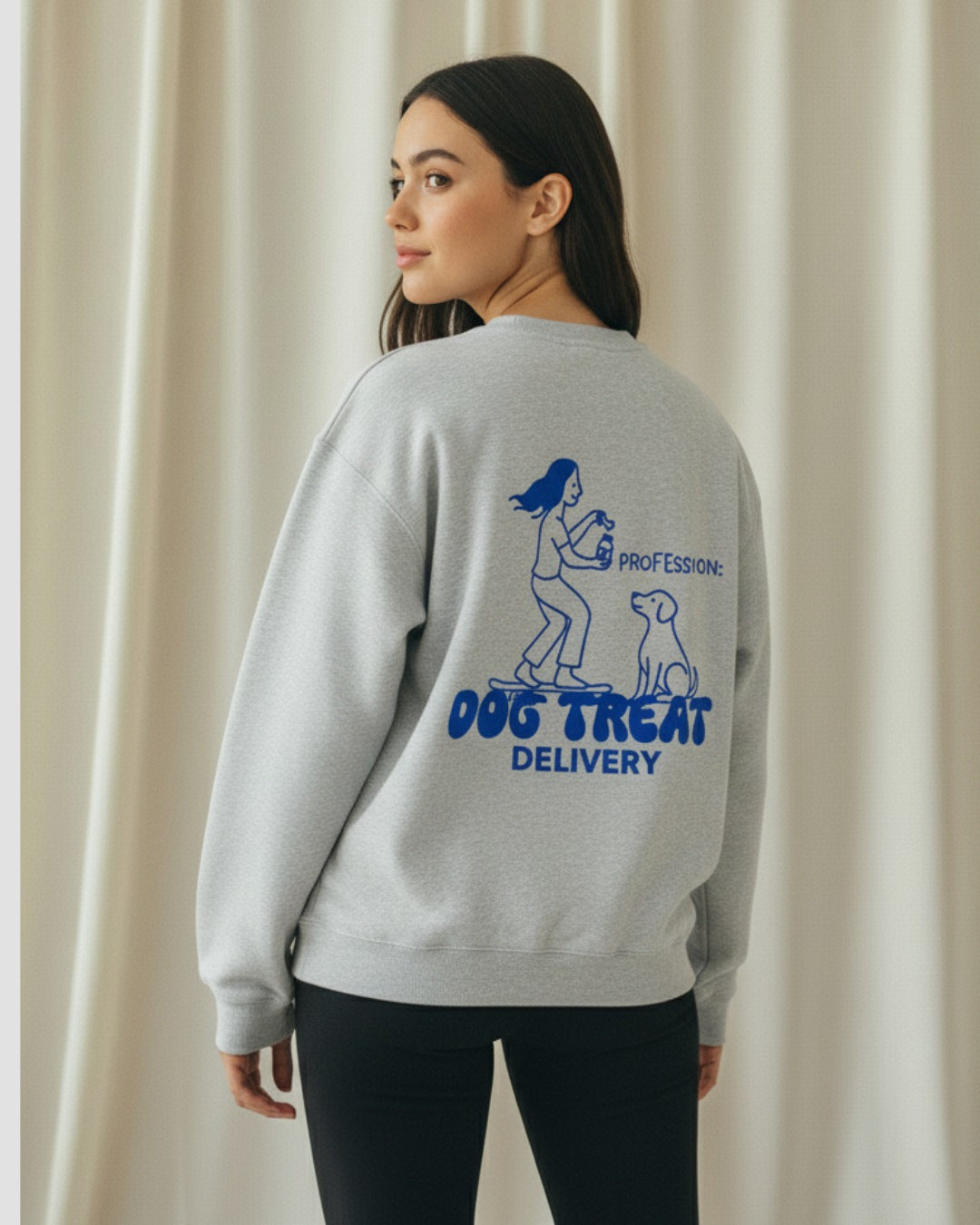 Premium Organic Sweatshirt 'dogs & wine'