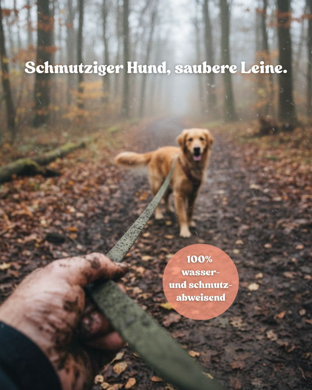 Wasserfeste Schleppleine aus Biothane