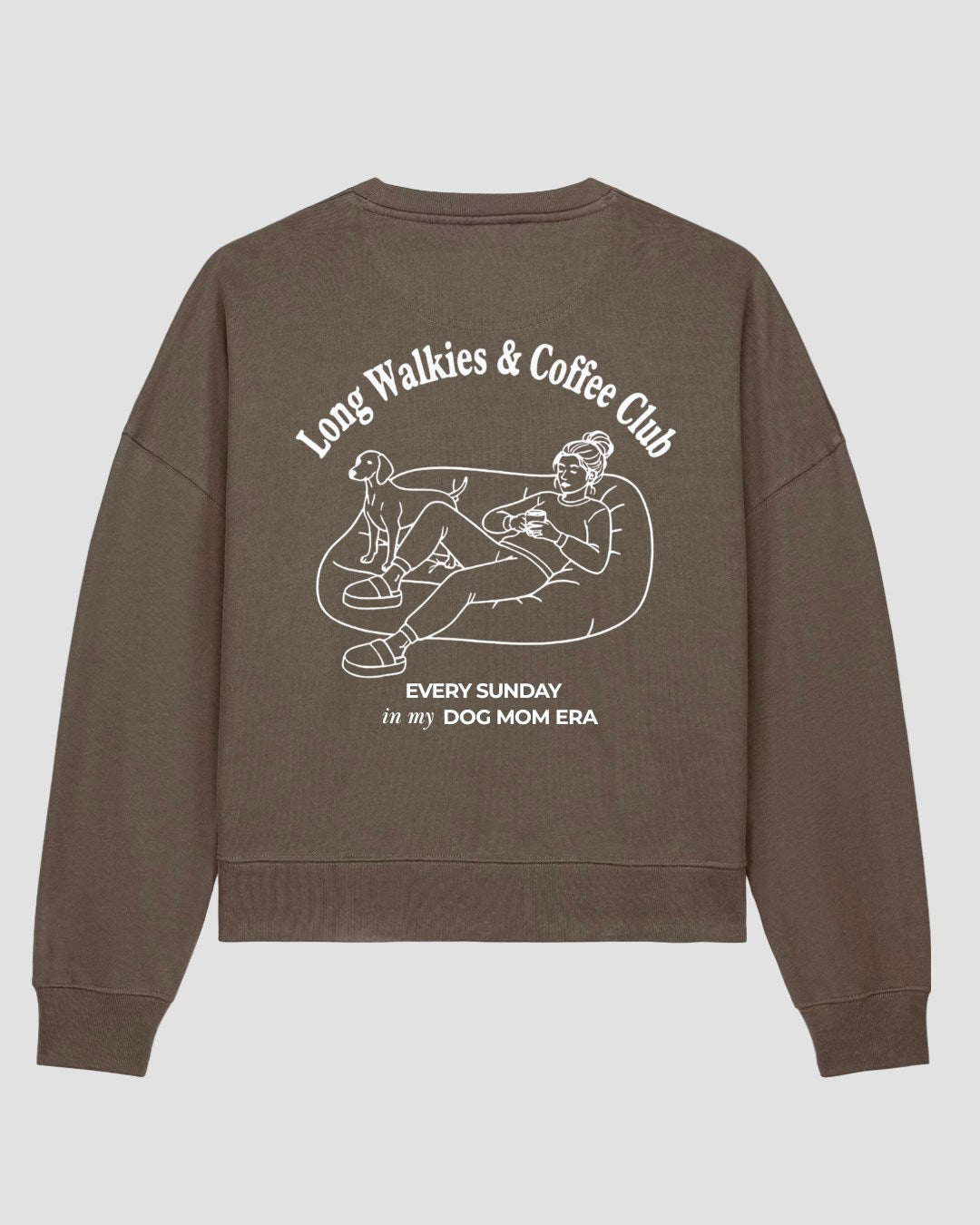 Limited | Organic Sweatshirt 'Long walkies & coffee Club'