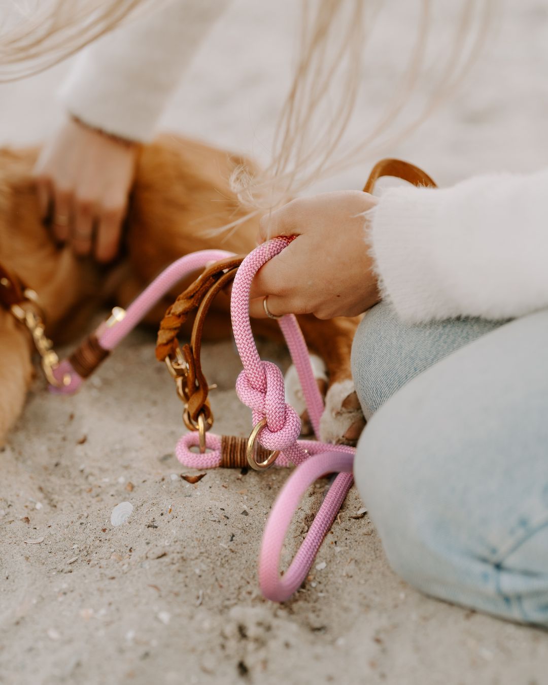 B:Ware | Tauleine 'Rosy' mit Lederhandschlaufe