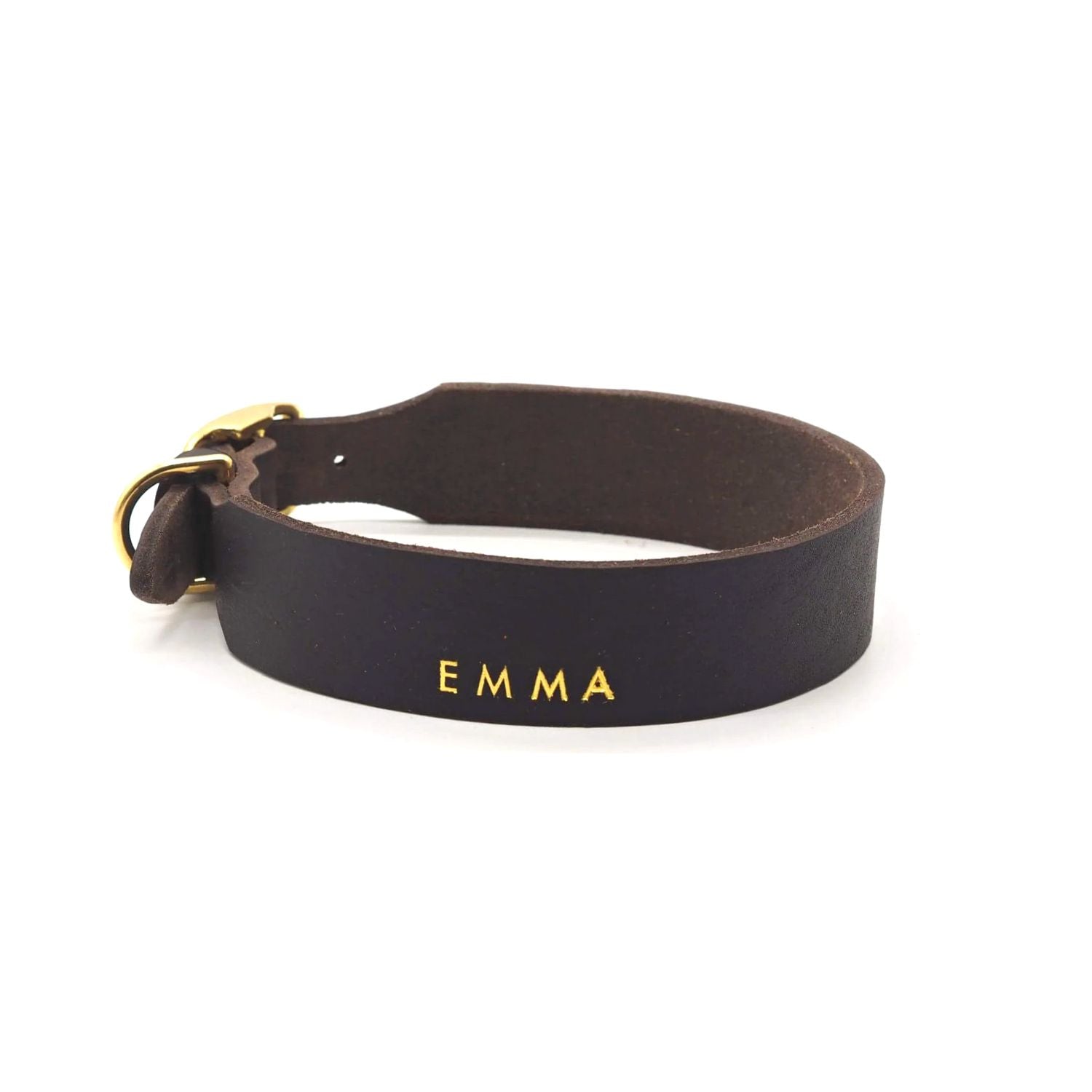 Set | Leather collar & leash in chestnut