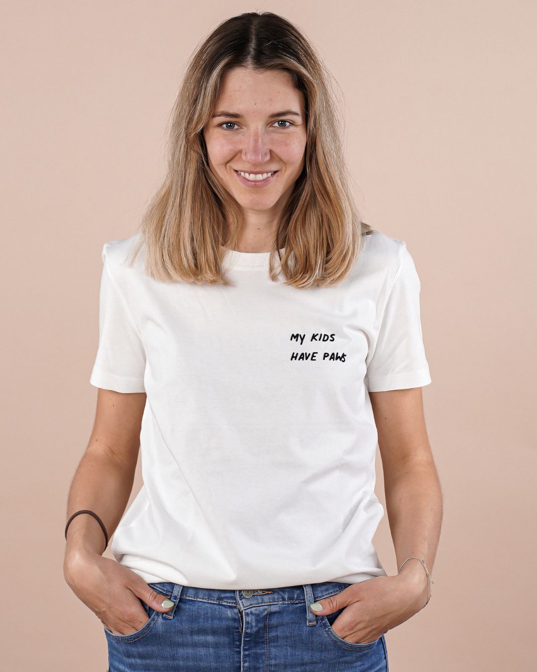 Organic Shirt 'My kids have paws'