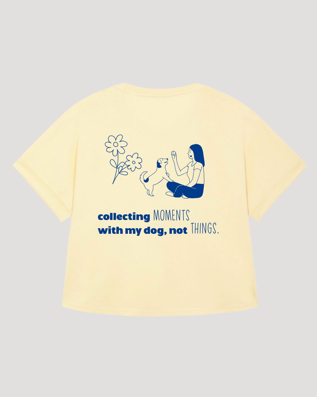 Limited | Organic Shirt 'collecting moments' | Buttercup