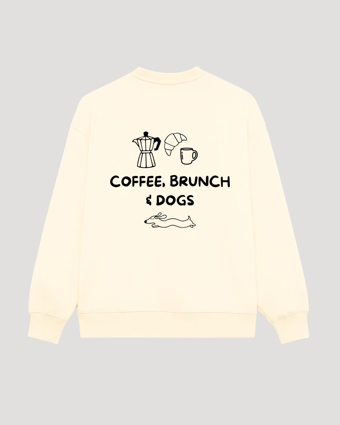 Premium Organic Sweatshirt 'dogs &amp; wine'