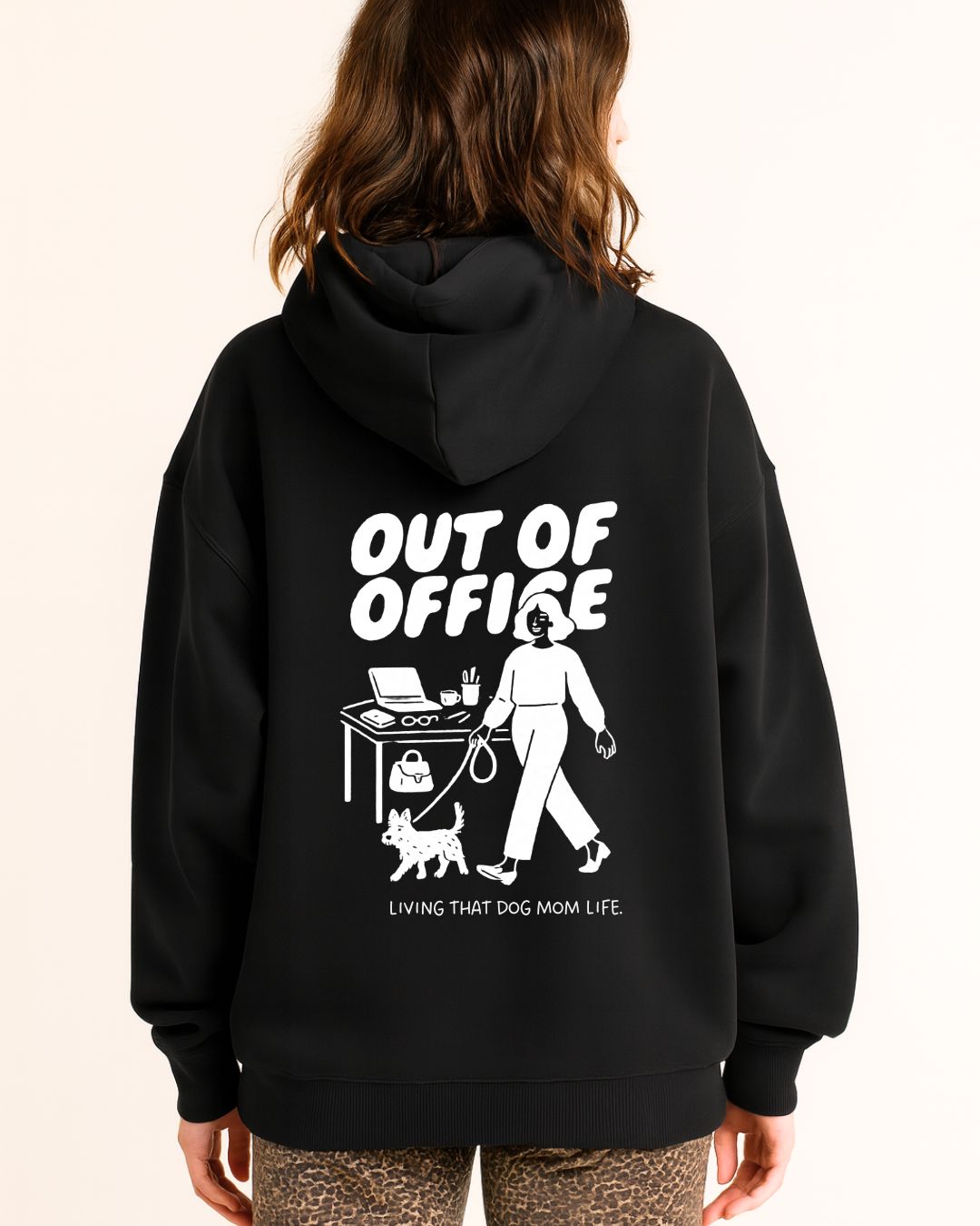 Organic sweatshirt 'dog mum' | Forest Green