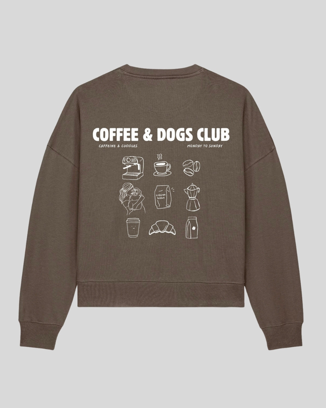 Limited | Organic Sweatshirt 'COFFEE & DOGS CLUB'
