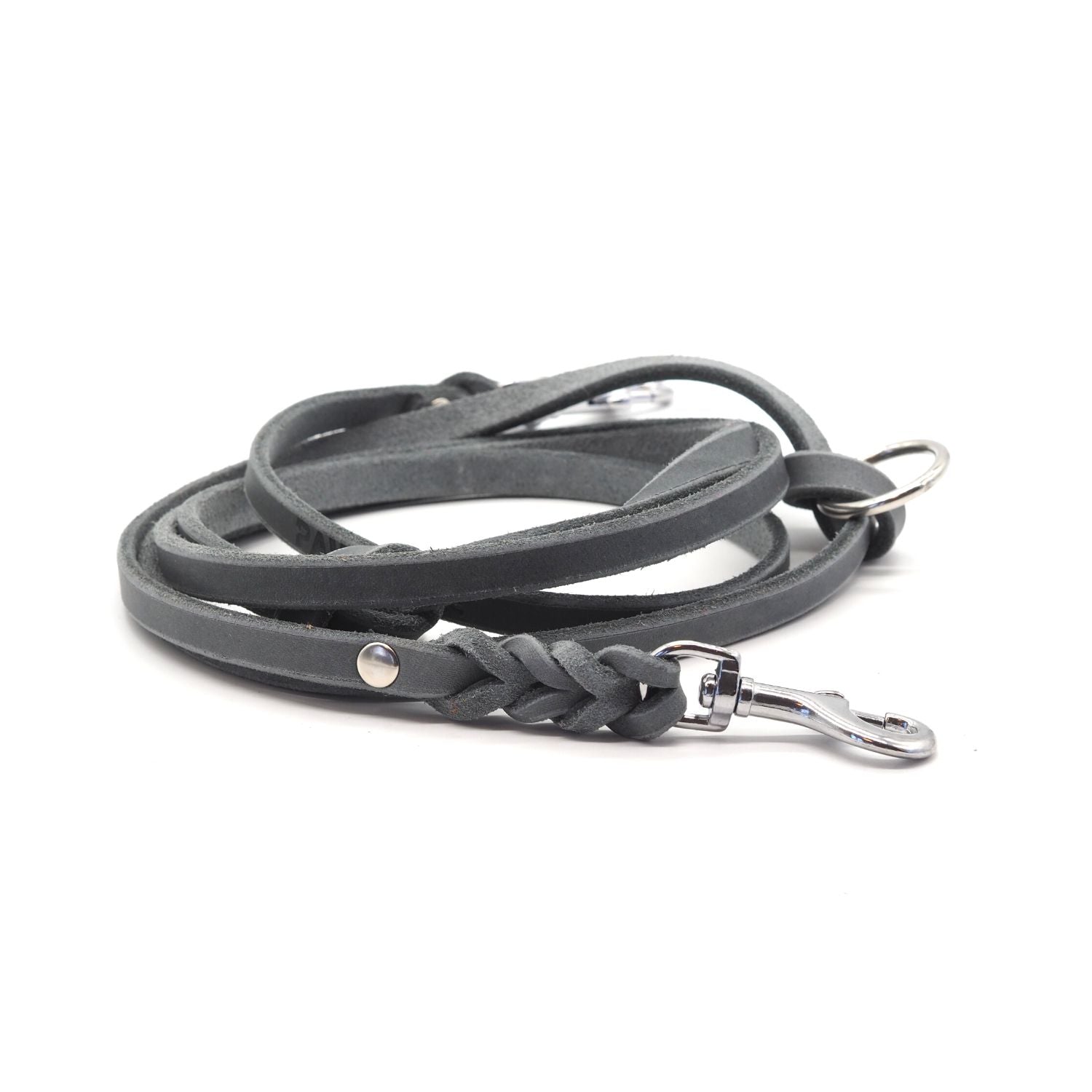 B: Goods | Leather leash 'Stone Grey' (for small dogs)