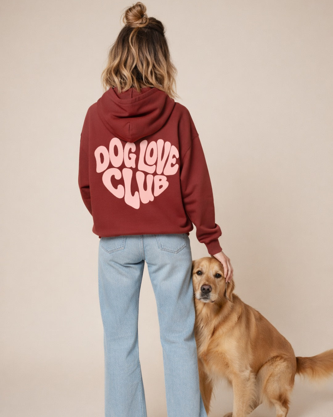 Organic sweatshirt 'dog mum' | Forest Green