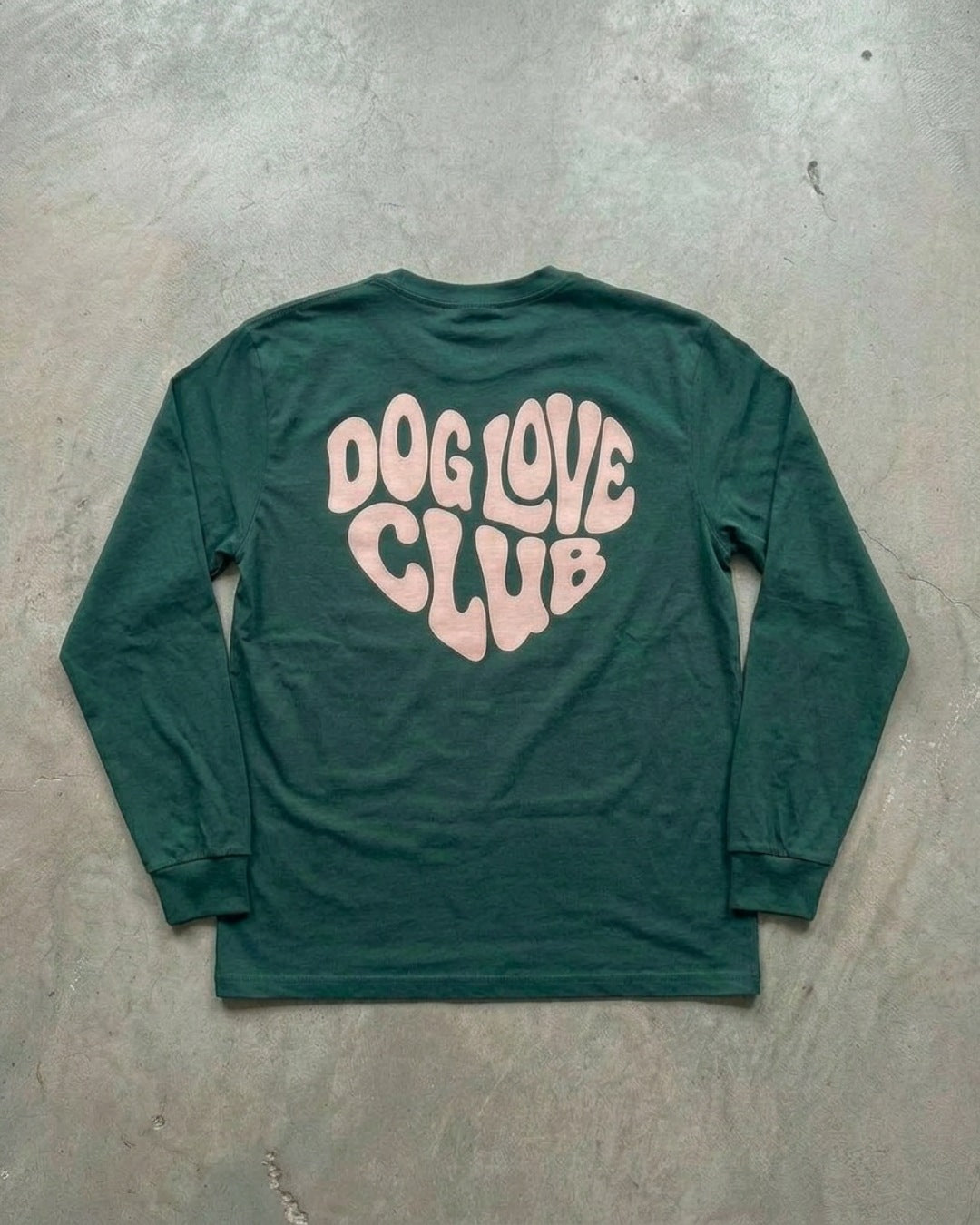 Organic sweatshirt 'dog mum' | Forest Green