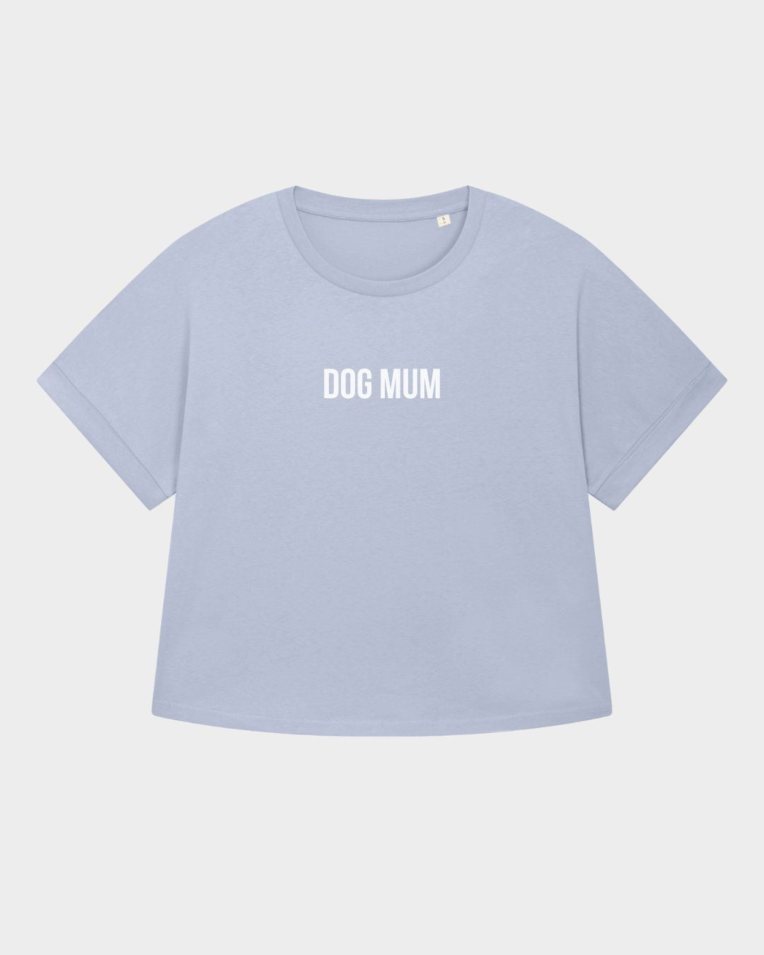 Premium Organic Frauen-Shirt 'DOG MUM' | Serene Blue