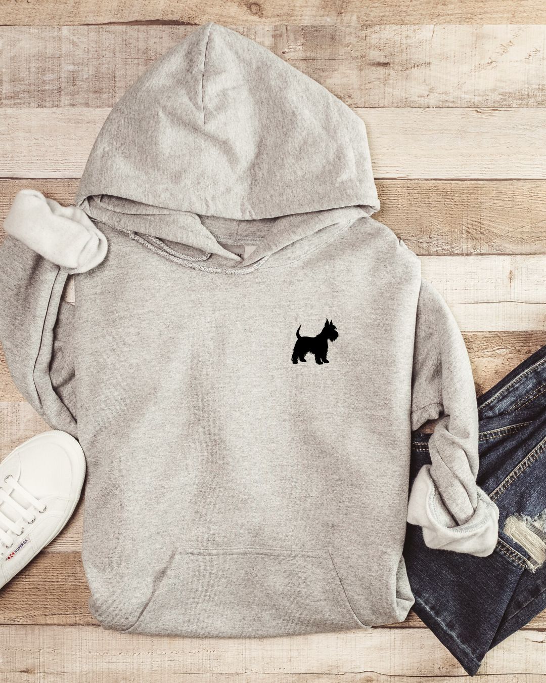 Premium Organic Hoodie with your dog breed