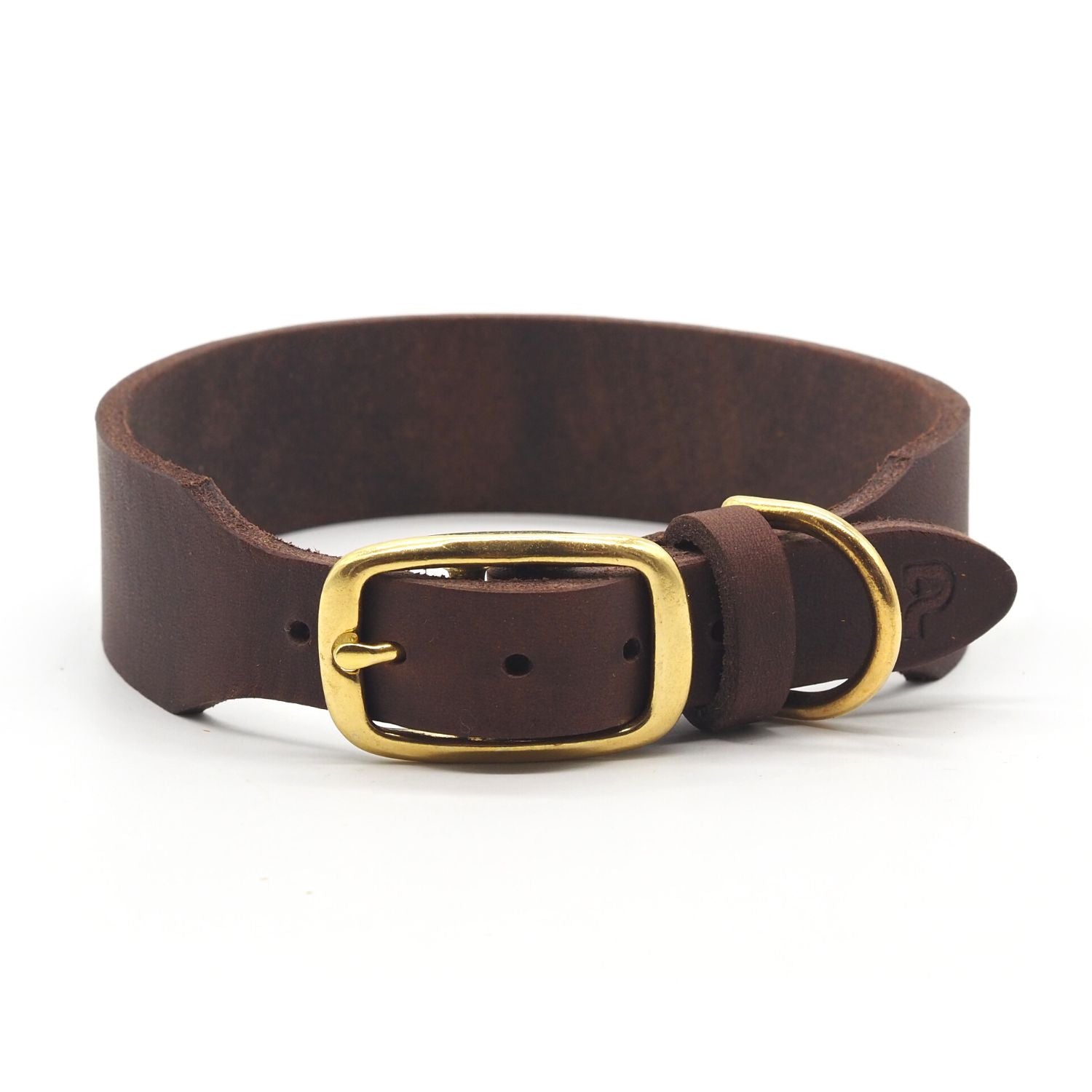 Personalizable collar with name | chestnut