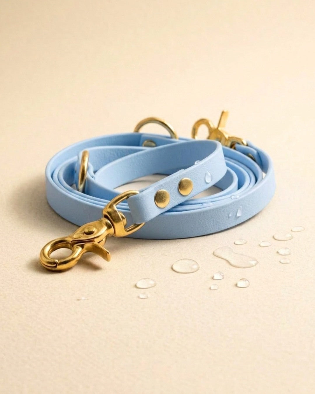 Hundeleine aus Biothane® 'Powder Blue'