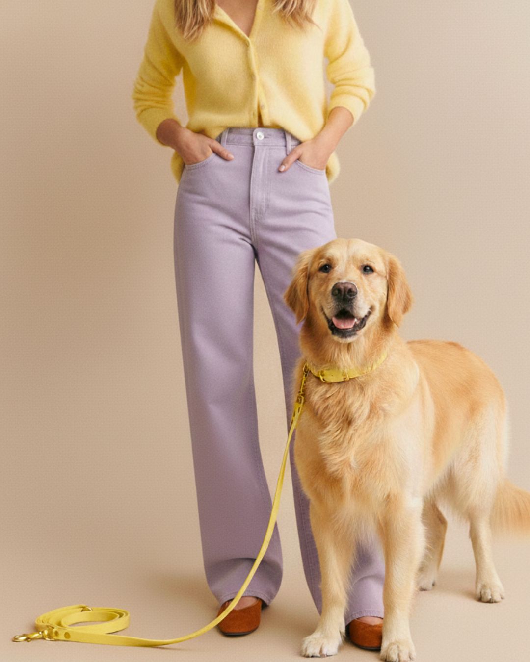 Set | Collar &amp; leash made of Biothane® 'Sage' 