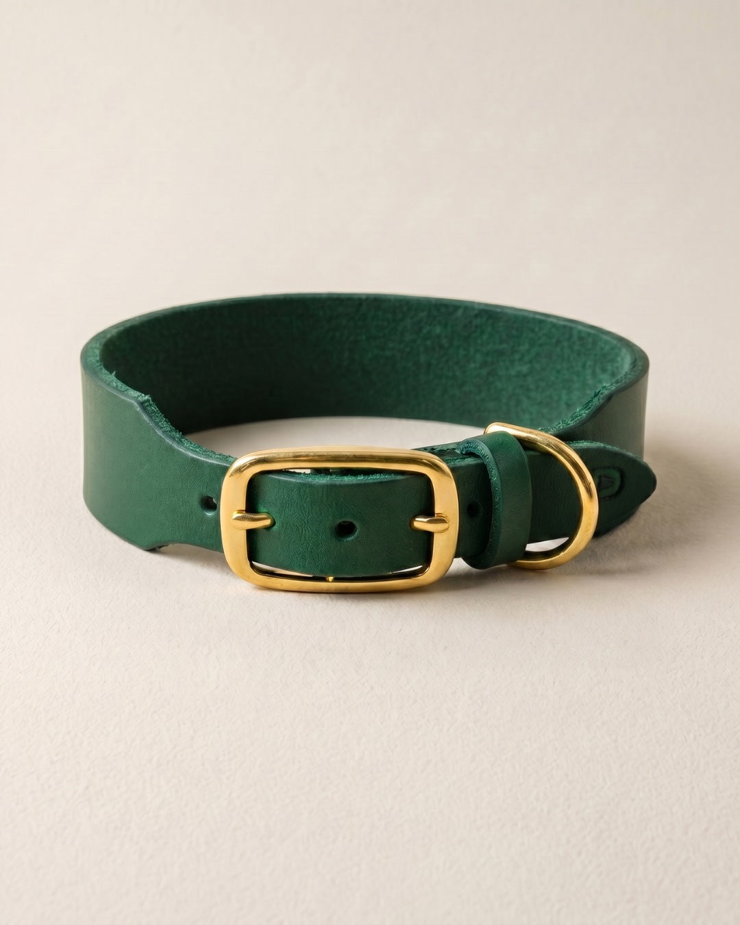 Personalisierbares Lederhalsband mit Name | Petrol