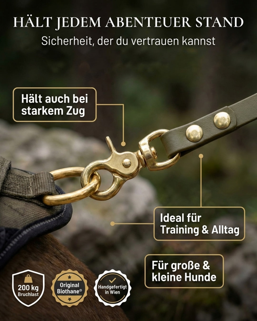 Waterproof towing line made from Biothane