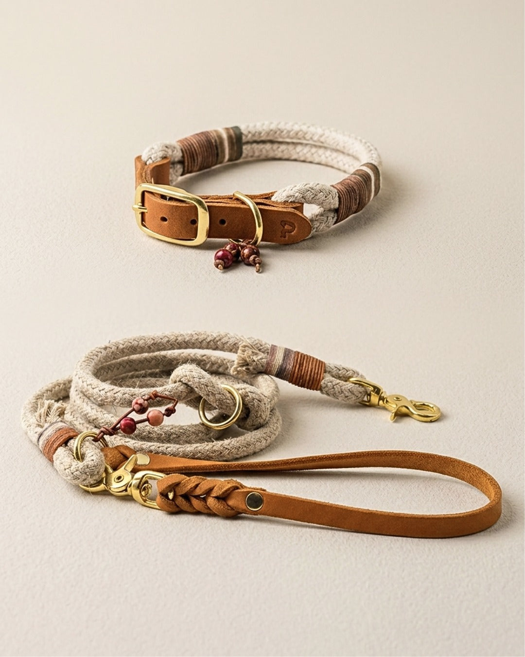 Set | Halsband & Leine 'Earthy'