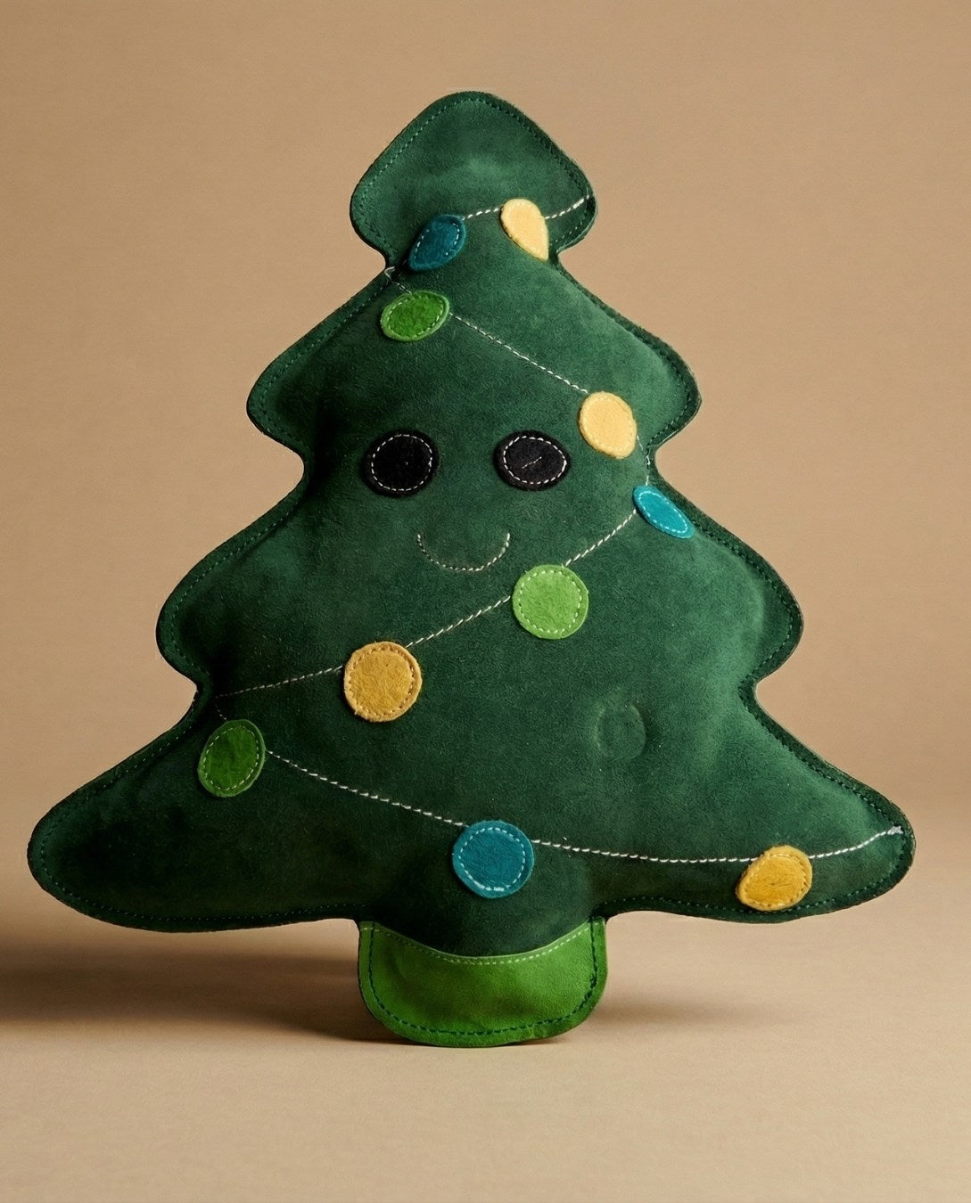 Hundespielzeug 'Weihnachtsbaum' aus Wildleder