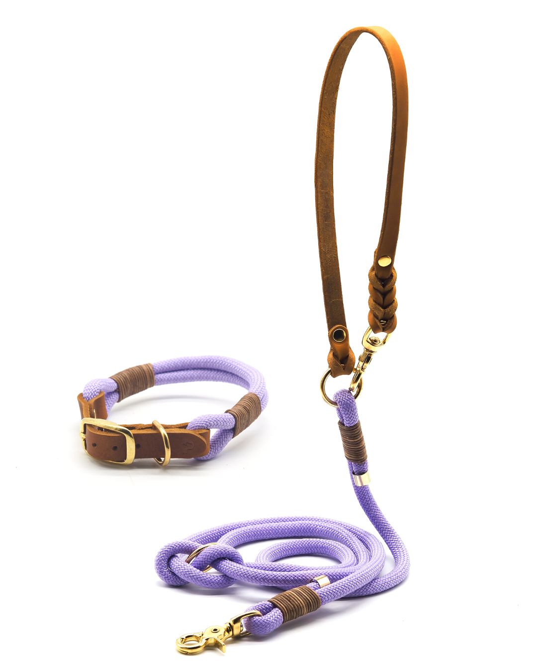 Set | Collar &amp; Leash 'Lavender' 