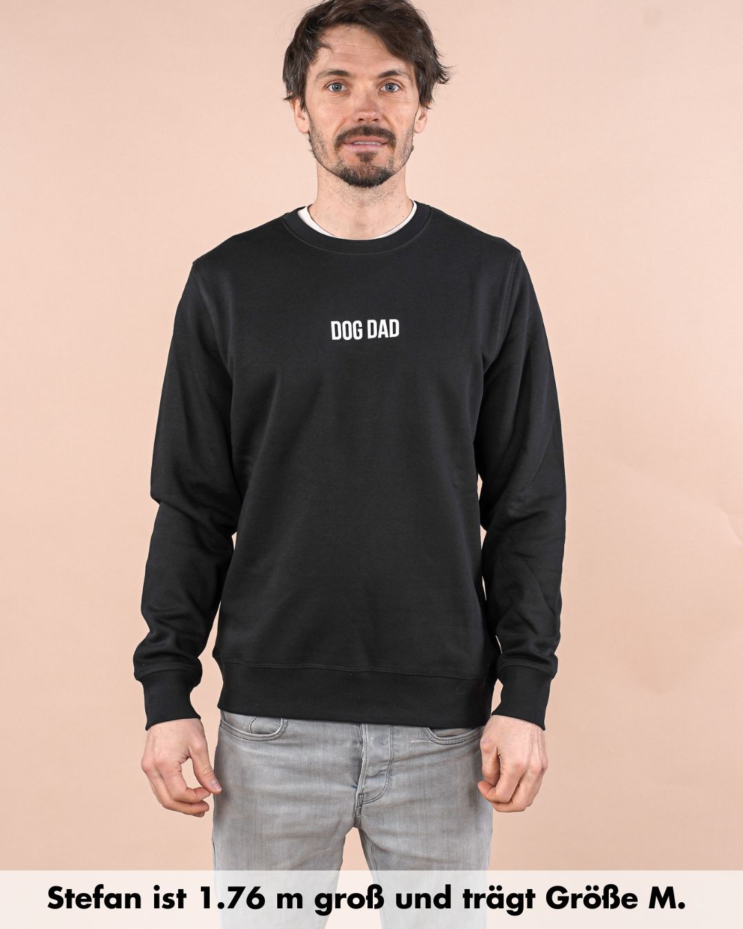 Organic Sweatshirt 'DOG DAD' | Black